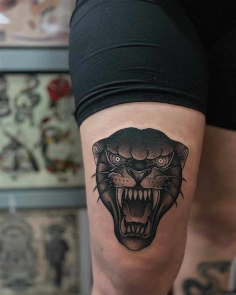 black panther tattoo female|traditional black panther tattoo meaning.